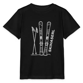 Skihaserl Ski vacances Hiver Sport Femmes Cadeau - T-shirt bio MINI CREATOR Stanley/Stella Enfant - noir - Devant - Mikhail (115cm)