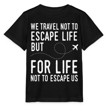 Reise Auszeit - Stanley/Stella Kinder T-Shirt MINI CREATOR  - Schwarz - Vorne - Mikhail (115cm)