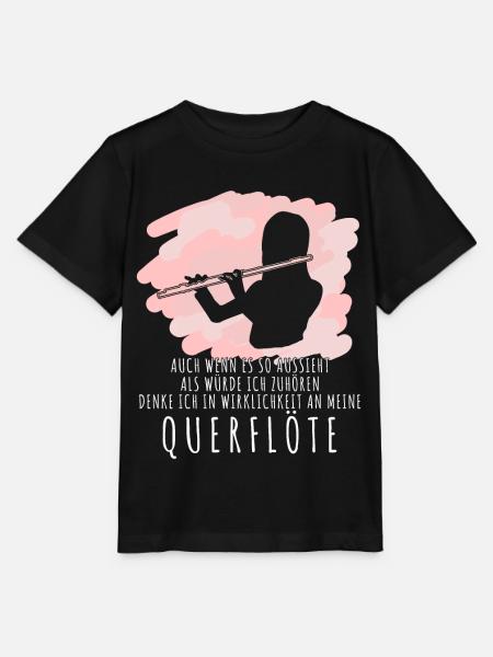 Querflöte - Querflöten Sprüche lustig - Stanley/Stella Kinder T-Shirt MINI CREATOR  - Schwarz