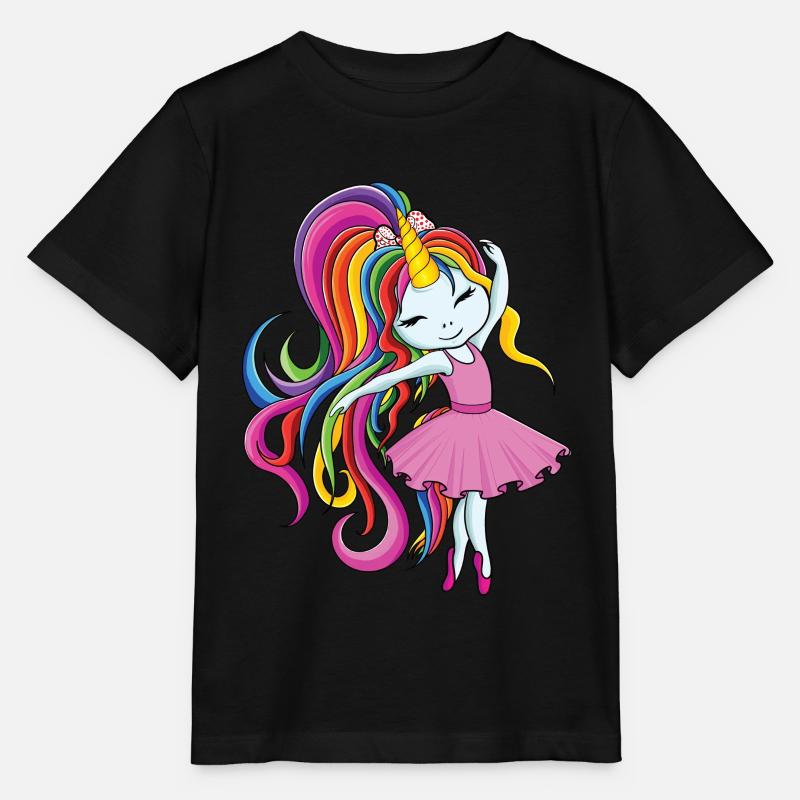 Ballerina Einhorn - Stanley/Stella Kinder T-Shirt MINI CREATOR  - Schwarz