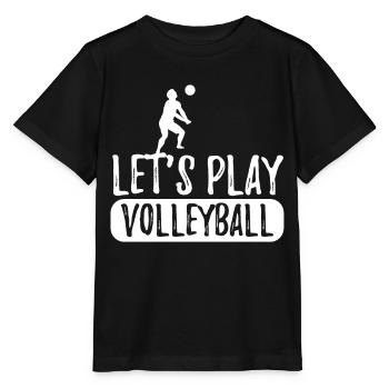 Cadeau d'équipe de jeu de sport de volleyball - T-shirt bio MINI CREATOR Stanley/Stella Enfant - noir - Devant - Mikhail (115cm)
