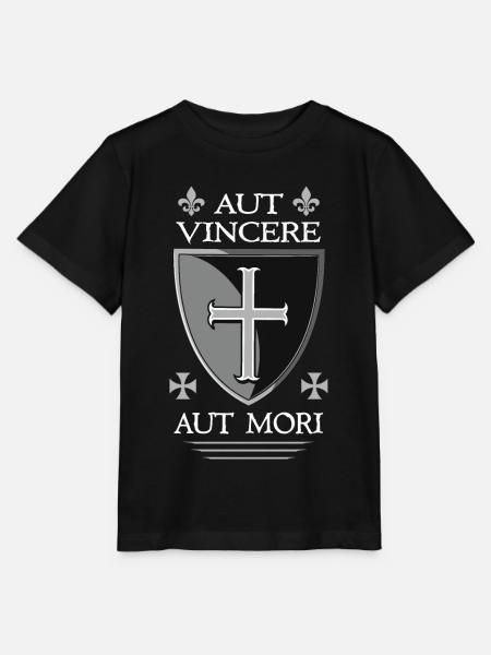 Templerschild + Templer-Zitat - Stanley/Stella Kinder T-Shirt MINI CREATOR  - Schwarz