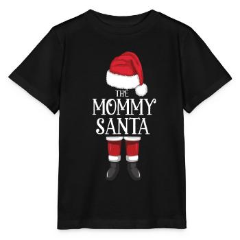 Père Noël The Mommy Santa - T-shirt bio MINI CREATOR Stanley/Stella Enfant - noir - Devant - Mikhail (115cm)