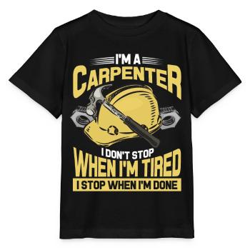 Carpenter carpenter carpenter - Stanley/Stella MINI CREATOR Kids’ T-Shirt - black - Front - Mikhail (115cm)
