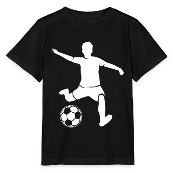 Soccer player soccer - Stanley/Stella MINI CREATOR Kids’ T-Shirt - black - Front - Mikhail (115cm)