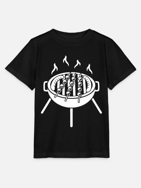 BBQ Barbecue Grill - Stanley/Stella T-shirt MINI CREATOR til børn - sort