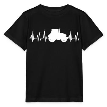 Traktor Landwirtschaft Bauer Trekker Acker - Stanley/Stella Kinder T-Shirt MINI CREATOR  - Schwarz - Vorne - Mikhail (115cm)