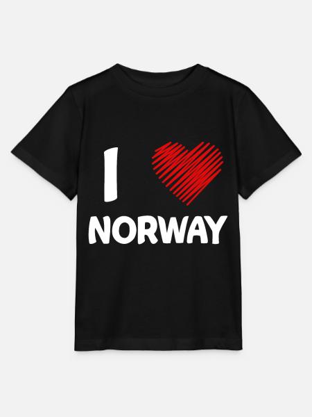 Norwegen - Stanley/Stella Kinder T-Shirt MINI CREATOR - Schwarz
