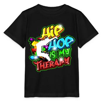 Hip Hop Tshirt Dancing Breakdance Street Style Rap - Stanley/Stella MINI CREATOR Kids’ T-Shirt - black - Front - Mikhail (115cm)
