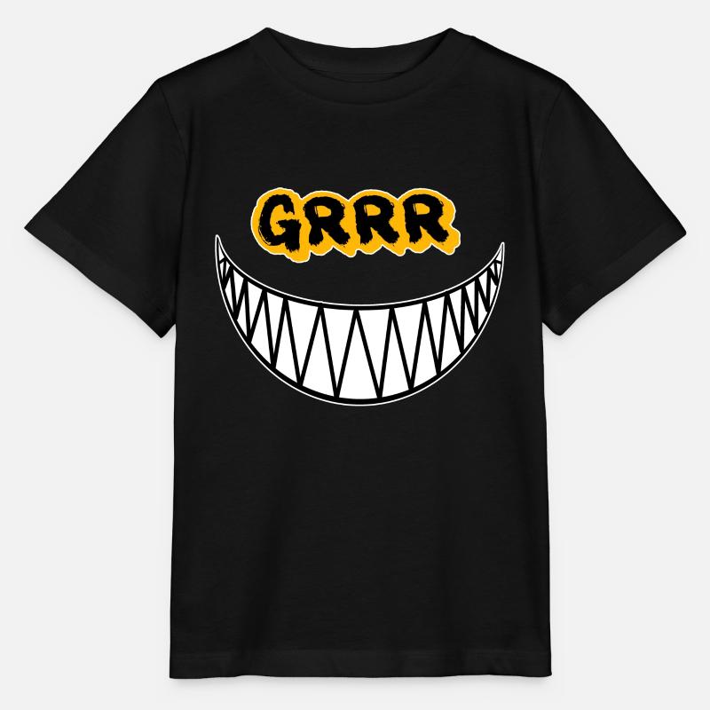 Grrr Cute but Psycho Katze - Stanley/Stella Kinder T-Shirt MINI CREATOR  - Schwarz