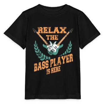 bass player - Stanley/Stella MINI CREATOR Kids’ T-Shirt - black - Front - Mikhail (115cm)