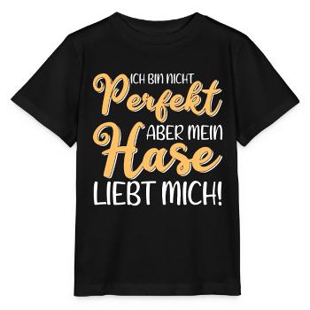 Mon lapin m'aime - T-shirt bio MINI CREATOR Stanley/Stella Enfant - noir - Devant - Mikhail (115cm)