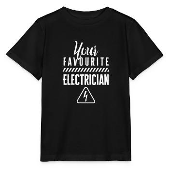 Your favorite electrician electrician electrician - Stanley/Stella MINI CREATOR Kids’ T-Shirt - black - Front - Mikhail (115cm)
