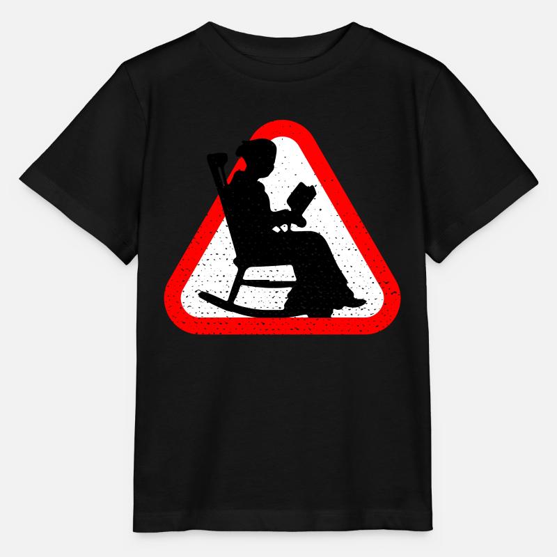 Attention Grandma - Stanley/Stella MINI CREATOR Kids’ T-Shirt - black