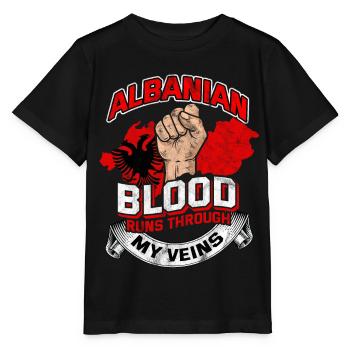 Albanie - T-shirt bio MINI CREATOR Stanley/Stella Enfant - noir - Devant - Mikhail (115cm)