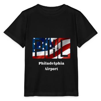 Flughafen Philadelphia - Stanley/Stella Kinder T-Shirt MINI CREATOR  - Schwarz - Vorne - Mikhail (115cm)