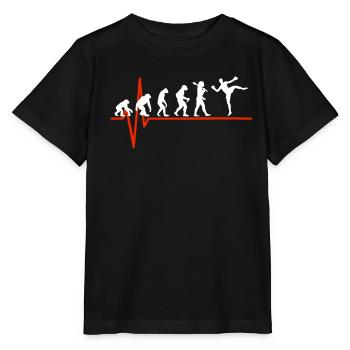 Kickboxing Heartbeat - EVOLUTION OF KICKBOXING - Stanley/Stella Kinder T-Shirt MINI CREATOR  - Schwarz - Vorne - Mikhail (115cm)