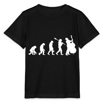 Kontrabass Streichinstrument Orchester Konzert - Stanley/Stella Kinder T-Shirt MINI CREATOR  - Schwarz - Vorne - Mikhail (115cm)