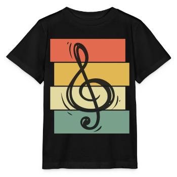 Instrument de concert note de musique orchestre symphonique - T-shirt bio MINI CREATOR Stanley/Stella Enfant - noir - Devant - Mikhail (115cm)
