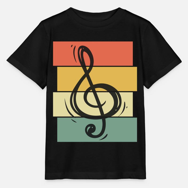 Sinfonie Orchester Musiknote Konzert Instrument - Stanley/Stella Kinder T-Shirt MINI CREATOR - Schwarz