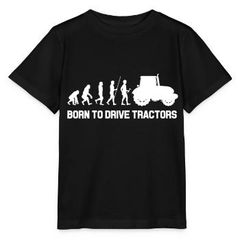 Traktor Landwirtschaft Bauer Trekker Acker - Stanley/Stella Kinder T-Shirt MINI CREATOR  - Schwarz - Vorne - Mikhail (115cm)