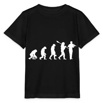 Bratsche Evolution Instrumente Konzert - Stanley/Stella Kinder T-Shirt MINI CREATOR  - Schwarz - Vorne - Mikhail (115cm)