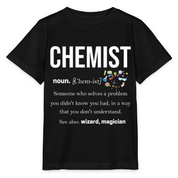 chemistry - Stanley/Stella MINI CREATOR Kids’ T-Shirt - black - Front - Mikhail (115cm)