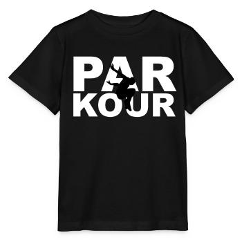 Parkour with parkour runner Parkour runner - Stanley/Stella MINI CREATOR Kids’ T-Shirt - black - Front - Mikhail (115cm)
