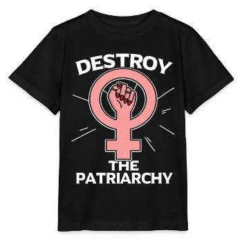Féministe féministe cadeau feminist - T-shirt bio MINI CREATOR Stanley/Stella Enfant - noir - Devant - Mikhail (115cm)