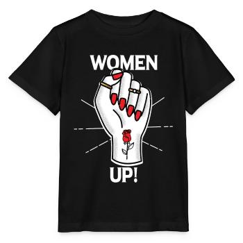 Féministe féministe cadeau feminist - T-shirt bio MINI CREATOR Stanley/Stella Enfant - noir - Devant - Mikhail (115cm)