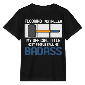 Éditeurs de planchers Ouvriers du bâtiment - T-shirt bio MINI CREATOR Stanley/Stella Enfant - noir - Devant - Mikhail (115cm)