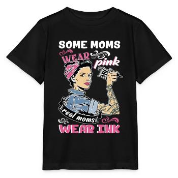 « Some Moms Wear Pink Real Moms Wear Ink Lover - T-shirt bio MINI CREATOR Stanley/Stella Enfant - noir - Devant - Mikhail (115cm)