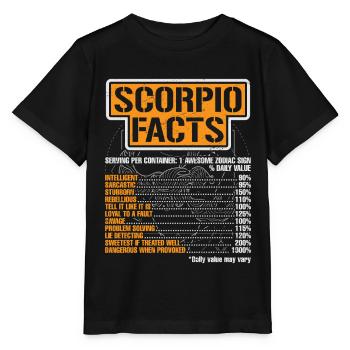 Zodiac Scorpio - Stanley/Stella MINI CREATOR Kids’ T-Shirt - black - Front - Mikhail (115cm)