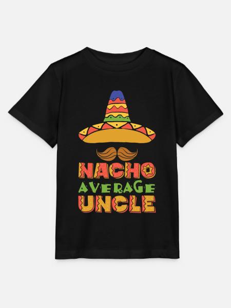 Nacho Durchschnittliche Onkel - Stanley/Stella Kinder T-Shirt MINI CREATOR - Schwarz