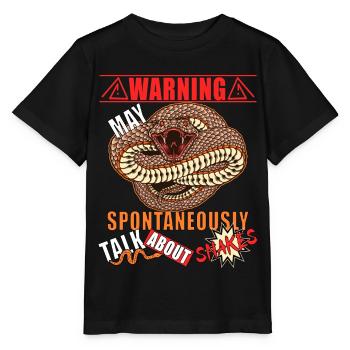 Serpents, serpents, serpents, serpents, - T-shirt bio MINI CREATOR Stanley/Stella Enfant - noir - Devant - Mikhail (115cm)