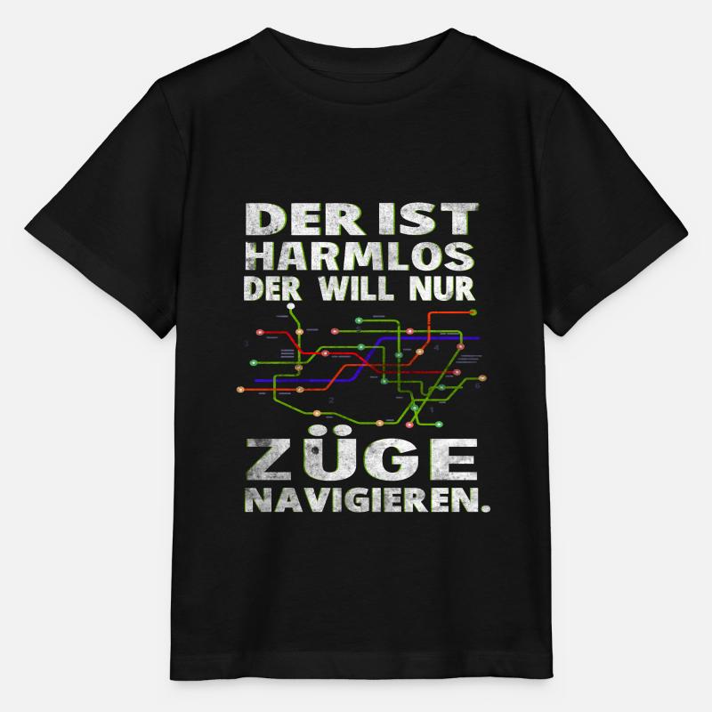 Fahrdienstleiter , Eisenbahner und Weichenwärter - Stanley/Stella Kinder T-Shirt MINI CREATOR  - Schwarz