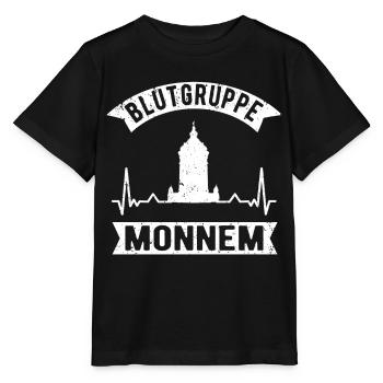 Mannheim Monnem Mannheimer Geschenkidee - Stanley/Stella Kinder T-Shirt MINI CREATOR  - Schwarz - Vorne - Mikhail (115cm)