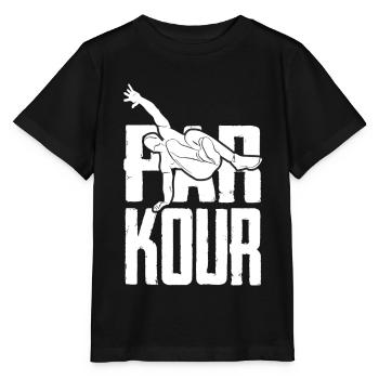 Parkour culture corporelle Outdoor Workout - T-shirt bio MINI CREATOR Stanley/Stella Enfant - noir - Devant - Mikhail (115cm)