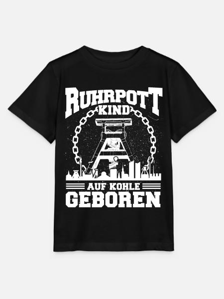Ruhrgebiet Ruhrpott Hömma Zeche Bergbau Kohle - Stanley/Stella Kinder T-Shirt MINI CREATOR - Schwarz