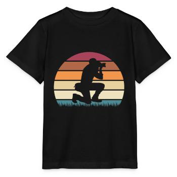 Appareil photo photo numérique Reflex - T-shirt bio MINI CREATOR Stanley/Stella Enfant - noir - Devant - Mikhail (115cm)