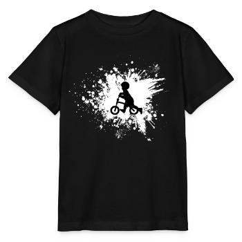 Taches de couleur roue de roue tache de couleur conception enfant - T-shirt bio MINI CREATOR Stanley/Stella Enfant - noir - Devant - Mikhail (115cm)