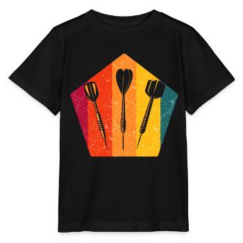 Dartspieler Dartpfeile - Stanley/Stella Kinder T-Shirt MINI CREATOR  - Schwarz - Vorne - Mikhail (115cm)