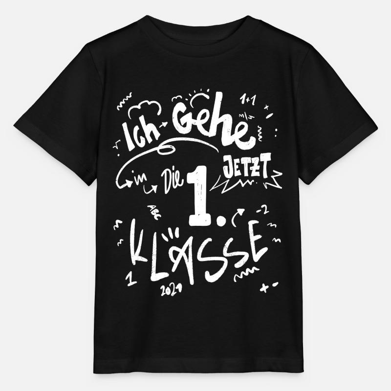 Erste Klasse Einschulung - Stanley/Stella Kinder T-Shirt MINI CREATOR  - Schwarz