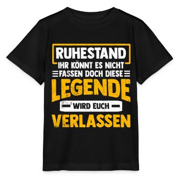 Rentner - Stanley/Stella Kinder T-Shirt MINI CREATOR  - Schwarz - Vorne - Mikhail (115cm)