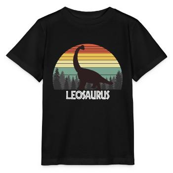 LEOSAURUS LEO SAURUS LEO DINOSAUR - Stanley/Stella Kinder T-Shirt MINI CREATOR  - Schwarz - Vorne - Mikhail (115cm)