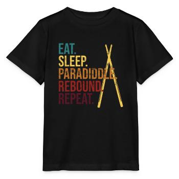 Percussion batteur cadeau de batteur - T-shirt bio MINI CREATOR Stanley/Stella Enfant - noir - Devant - Mikhail (115cm)
