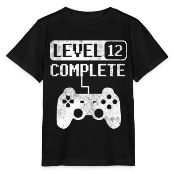 12e anniversaire 12 ans d’anniversaire d’enfant - T-shirt bio MINI CREATOR Stanley/Stella Enfant - noir - Devant - Mikhail (115cm)