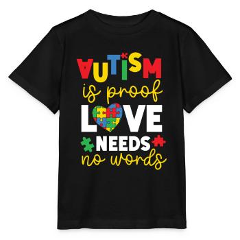 Autismus Bewusstsein - Stanley/Stella Kinder T-Shirt MINI CREATOR  - Schwarz - Vorne - Mikhail (115cm)