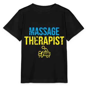 Massage therapist - Stanley/Stella MINI CREATOR Kids’ T-Shirt - black - Front - Mikhail (115cm)