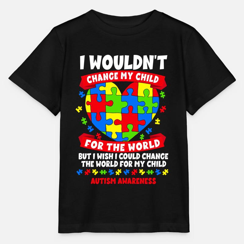 Autism Awareness - Stanley/Stella MINI CREATOR Kids’ T-Shirt - black